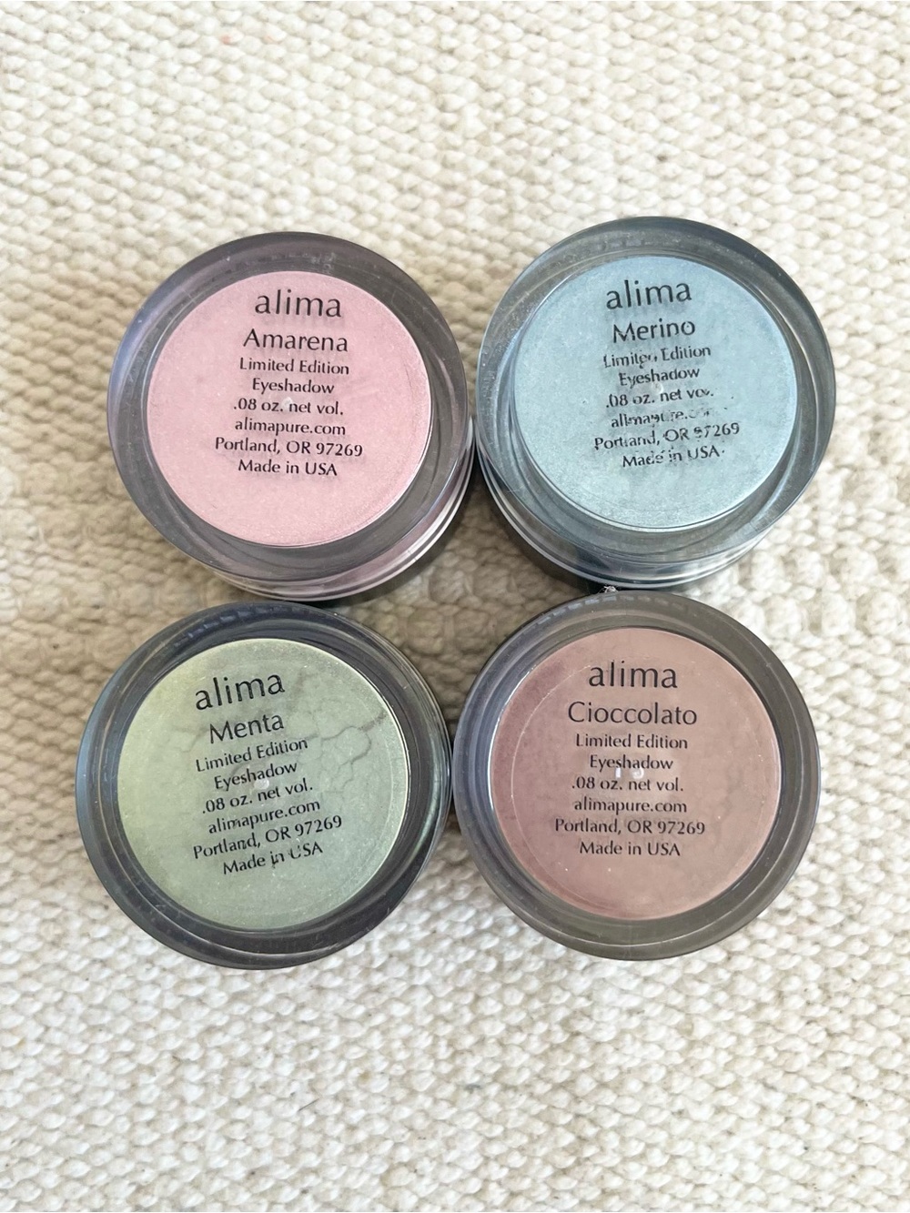 Alima Pure Limited Edition Eyeshadow Set Spring Summer Shades Set 4 CLEAN BEAUTY